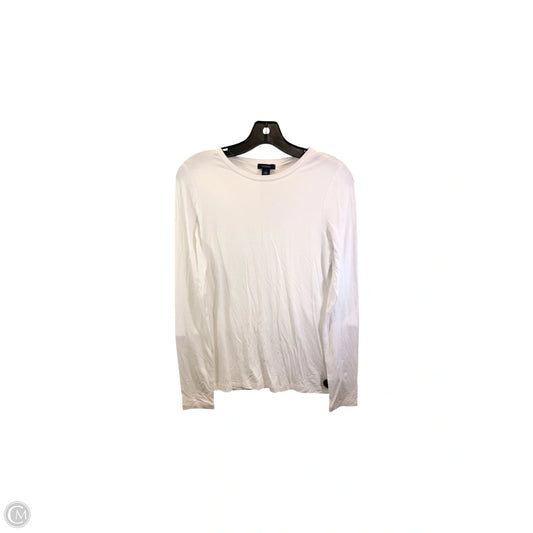 Top Long Sleeve Basic By Halogen In White, Size: S