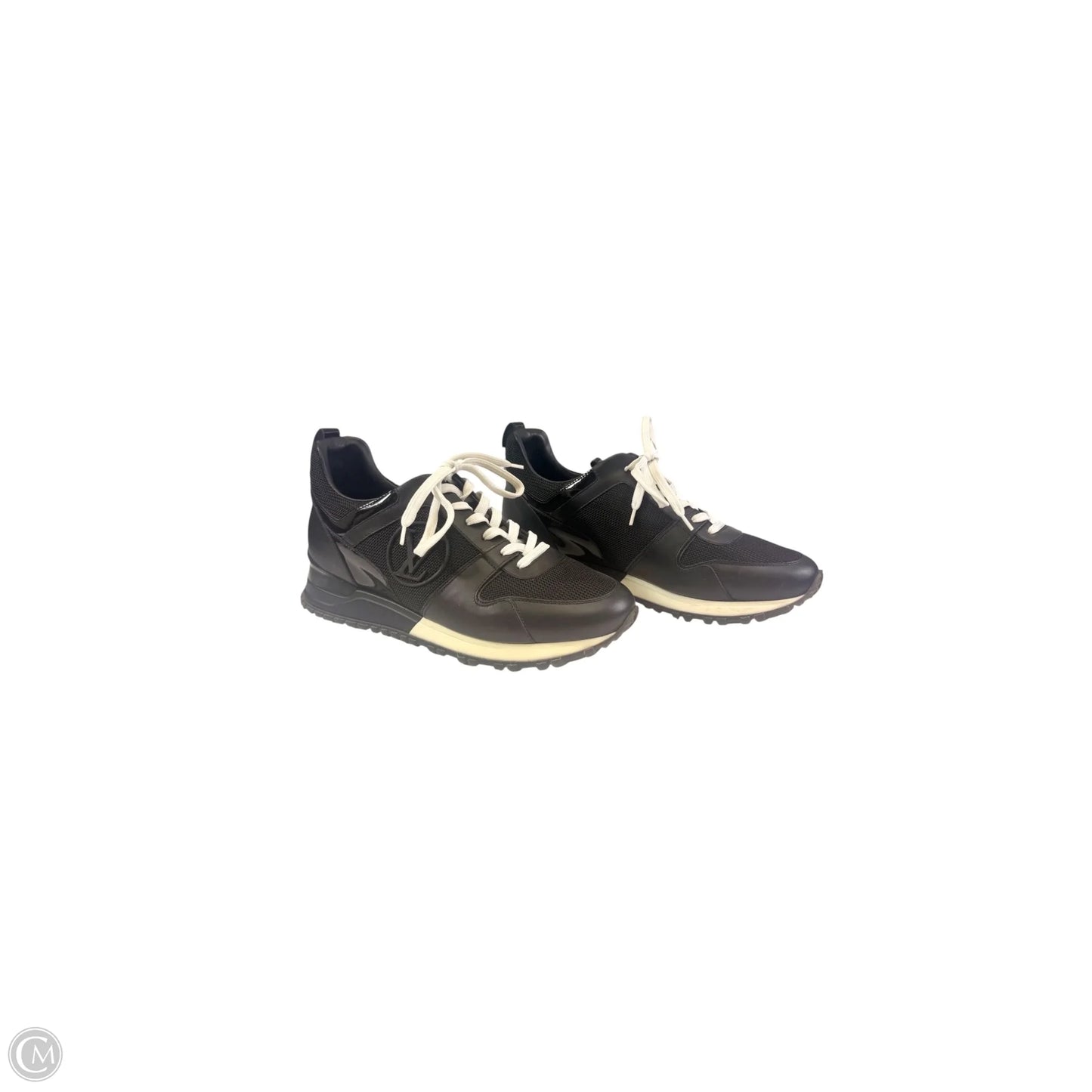 Shoes Luxury Designer By Louis Vuitton In Black & White, Size: 7
