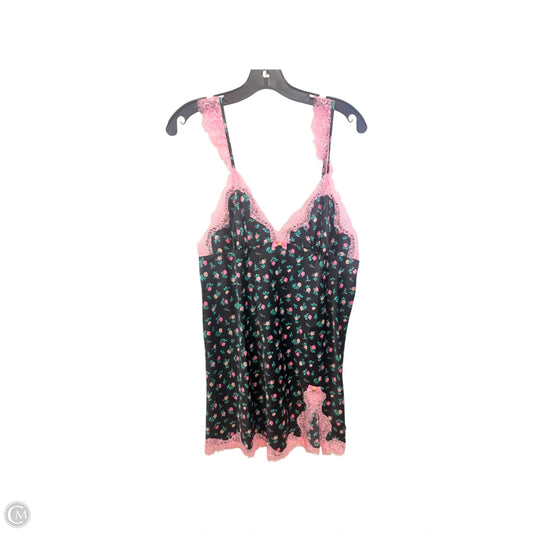 Nightgown By Betsey Johnson In Floral Print, Size: L
