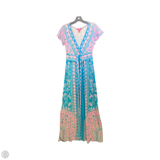Dress Designer By Lilly Pulitzer In Blue & Pink, Size: Xs