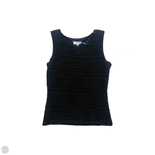 Top Sleeveless By Calvin Klein In Black, Size: S