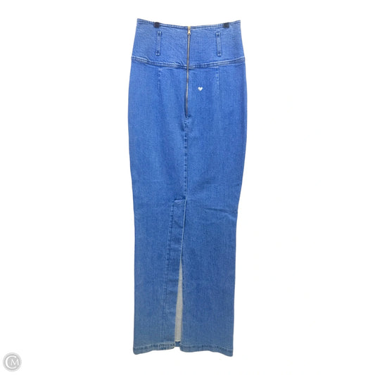 Skirt Maxi By KKONCEPT In Blue Denim, Size: S
