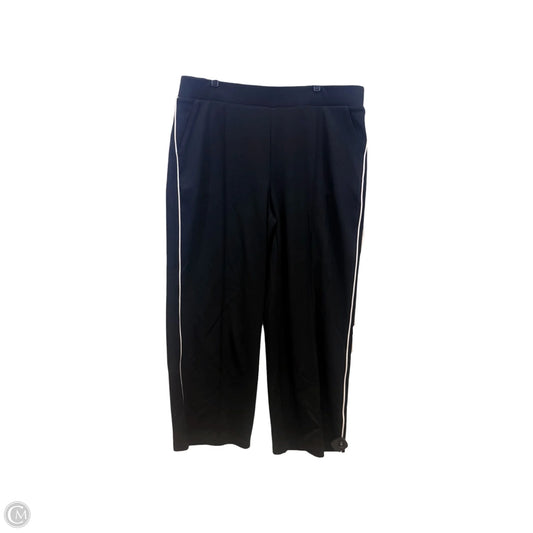 Pants Wide Leg By Zenergy By Chicos In Black & White, Size: Xl