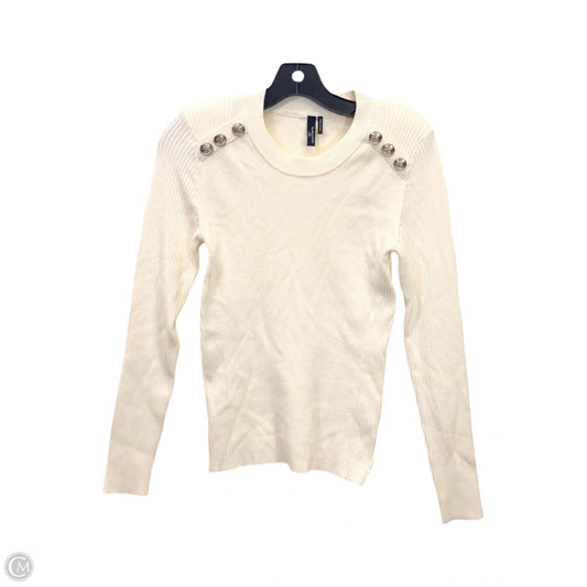 Sweater By Guess In Cream, Size: L