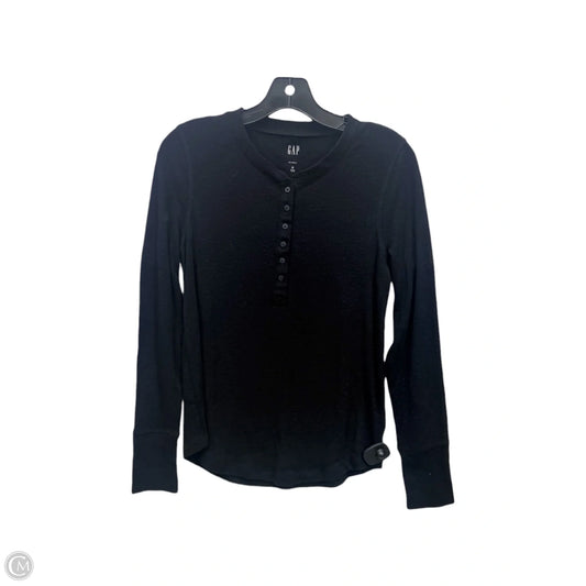 Top Long Sleeve By Gap In Black, Size: M