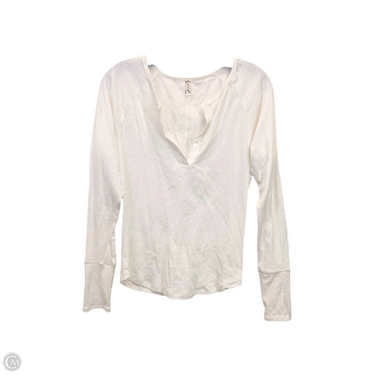 Top Long Sleeve By Free People In White, Size: Xl