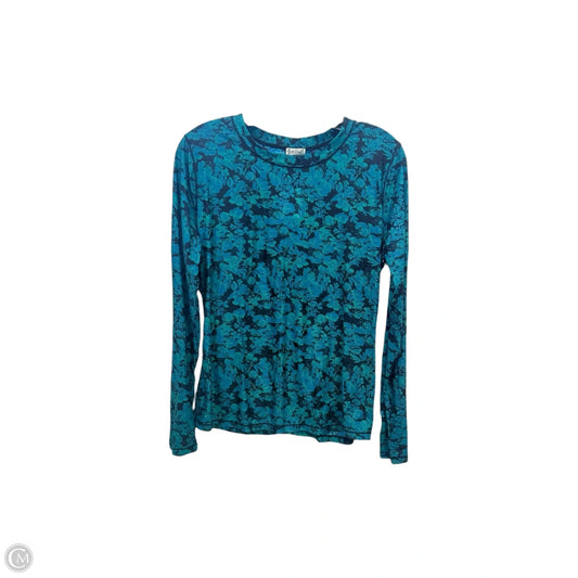 Top Long Sleeve By Free People In Black & Green, Size: Xl