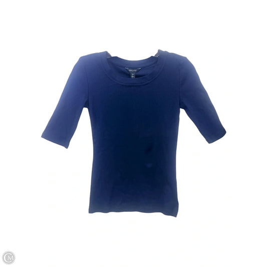 Top 3/4 Sleeve By Banana Republic In Navy, Size: Xs