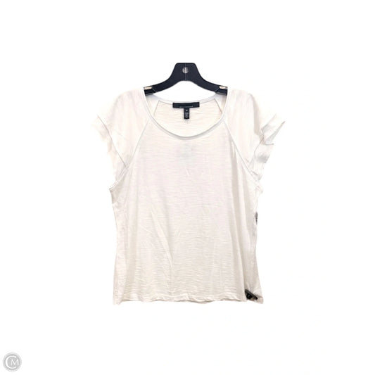 Top Short Sleeve Basic By White House Black Market In White, Size: M