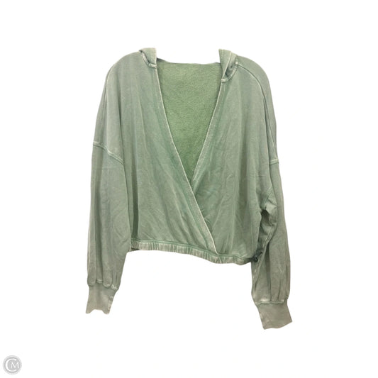 Sweatshirt Hoodie By Offline In Green, Size: L