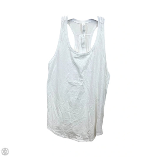 Athletic Tank Top By Lululemon In White, Size: 6
