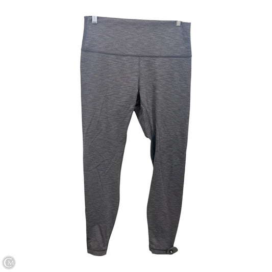 Athletic Leggings By Lululemon In Grey, Size: 10