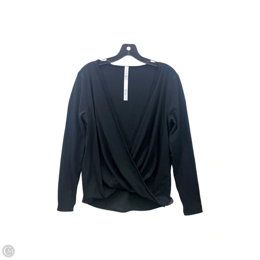 Athletic Top Long Sleeve Crewneck By Lululemon In Black, Size: 8