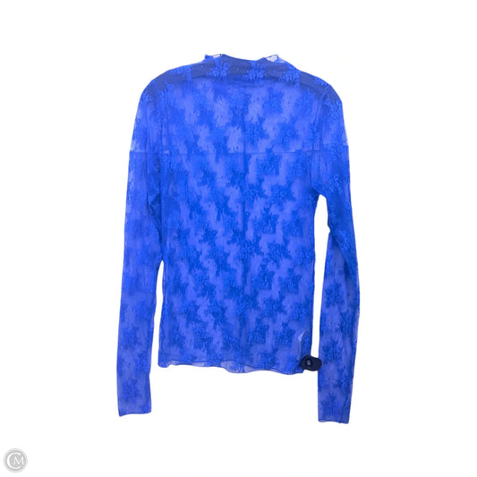 Top Long Sleeve By Free People In Blue, Size: Xl