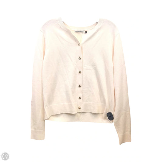Cardigan By Abercrombie And Fitch In Cream, Size: Xxl