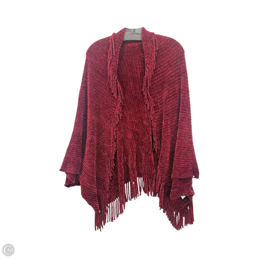 Shawl By Willy & Babbish Boutique In Maroon, Size: Osfm