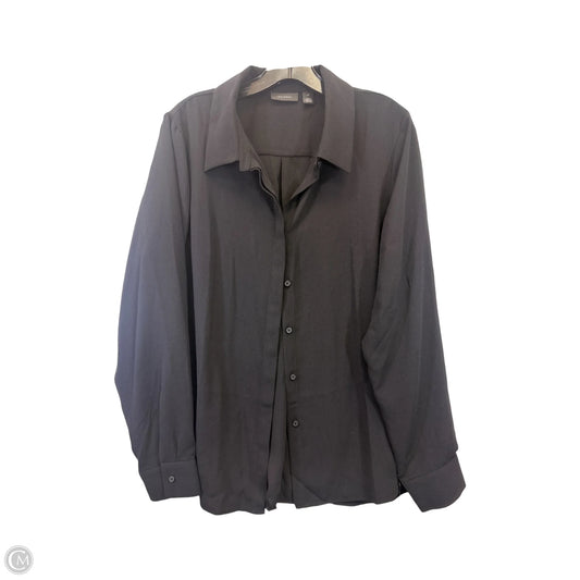 Top Long Sleeve By Halogen In Black, Size: Xl