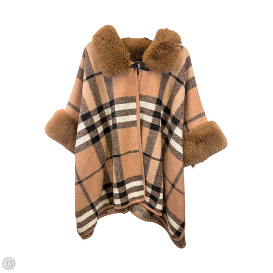 Poncho By Seven Islands In Plaid Pattern, Size: Osfm
