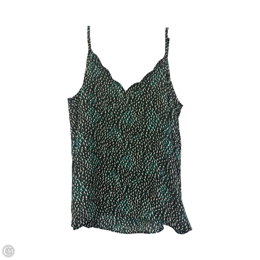 Top Sleeveless By Express In Black & Green, Size: S