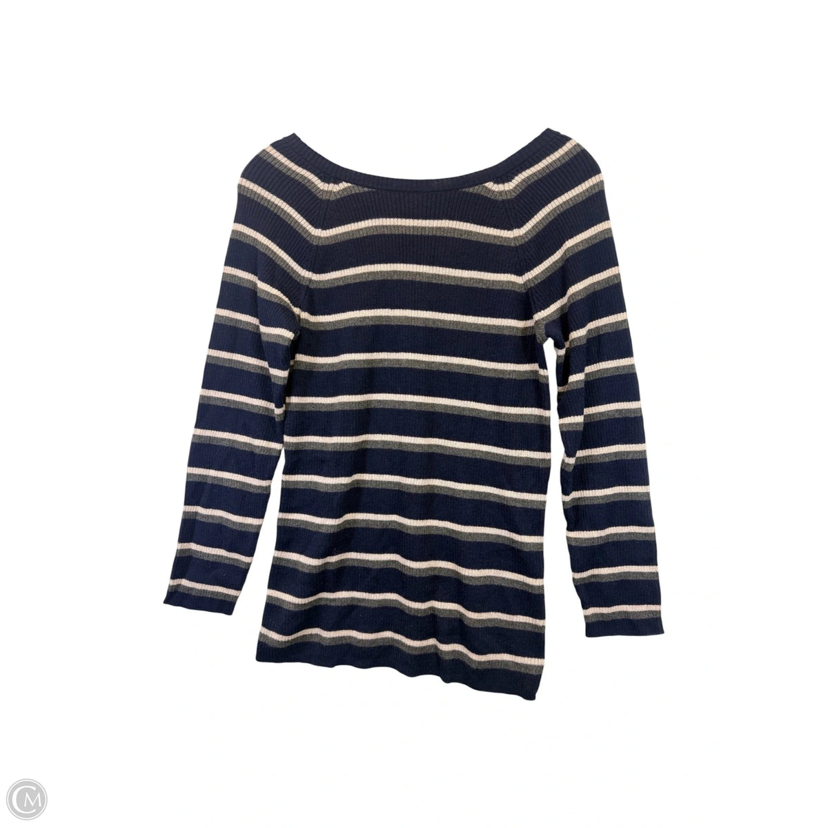 Sweater By Moth In Striped Pattern, Size: L