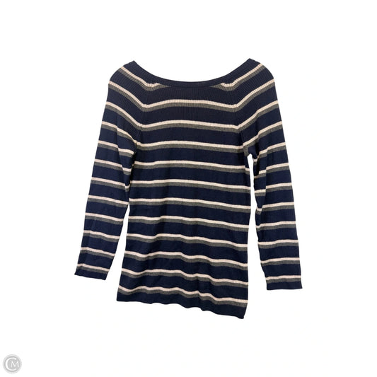 Sweater By Moth In Striped Pattern, Size: L