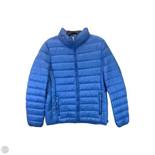 Jacket Designer By Tumi In Blue, Size: M