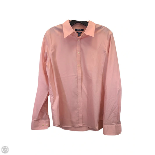 Top Long Sleeve By Chaps In Pink, Size: L