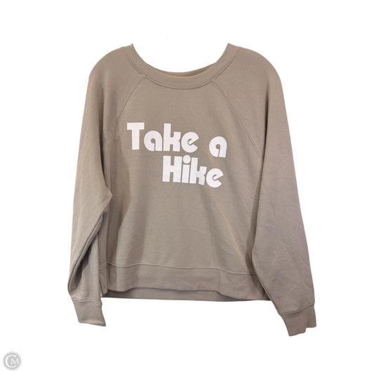 Sweatshirt Hoodie By Lou And Grey In Beige, Size: Xs