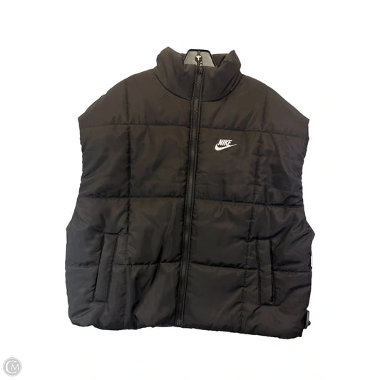 Vest Puffer & Quilted By Nike In Black, Size: S