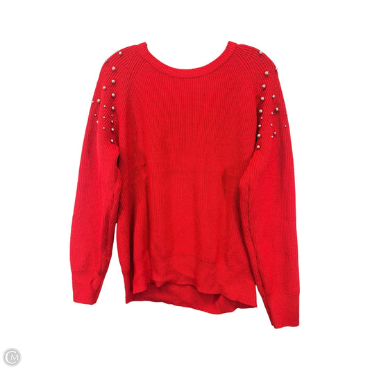 Sweater By International Concepts In Red, Size: Xl
