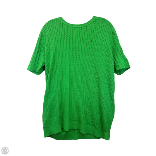 Sweater Short Sleeve By Tommy Hilfiger In Green, Size: Xl