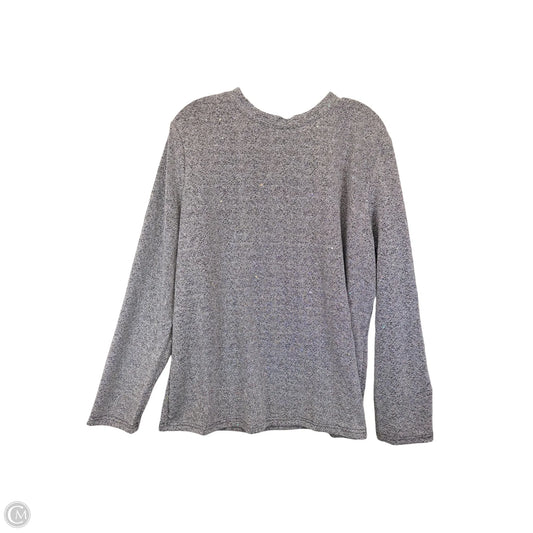 Top Long Sleeve By ZOLUCKY In Silver, Size: Xxl