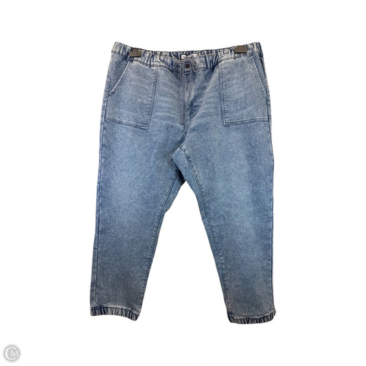 Pants Joggers By Clothes Mentor In Blue Denim, Size: 2x