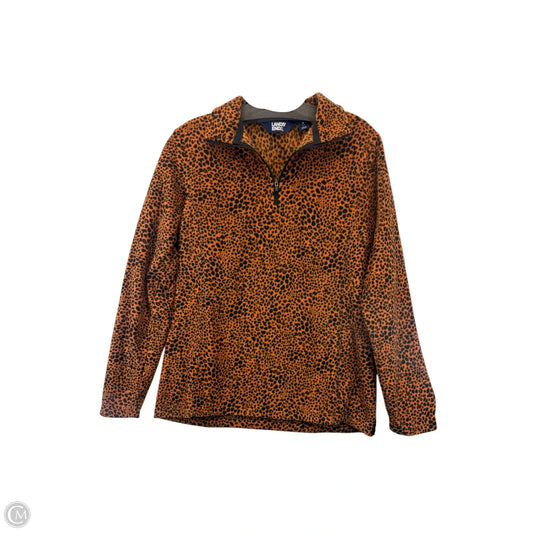 Top Long Sleeve By Lands End In Animal Print, Size: S