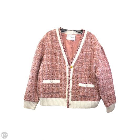 Blazer By Endless Rose In Pink & White, Size: L