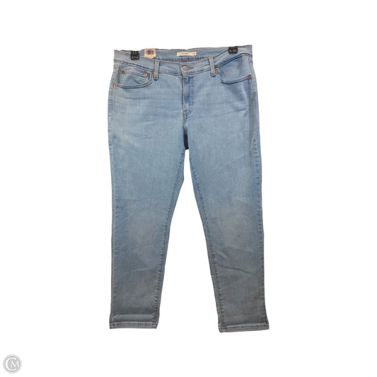 Jeans Boyfriend By Levis In Blue Denim, Size: 10