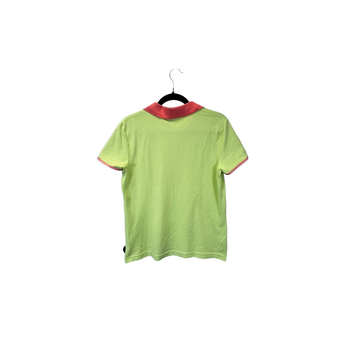 Green Top Short Sleeve Designer Escada, Size L