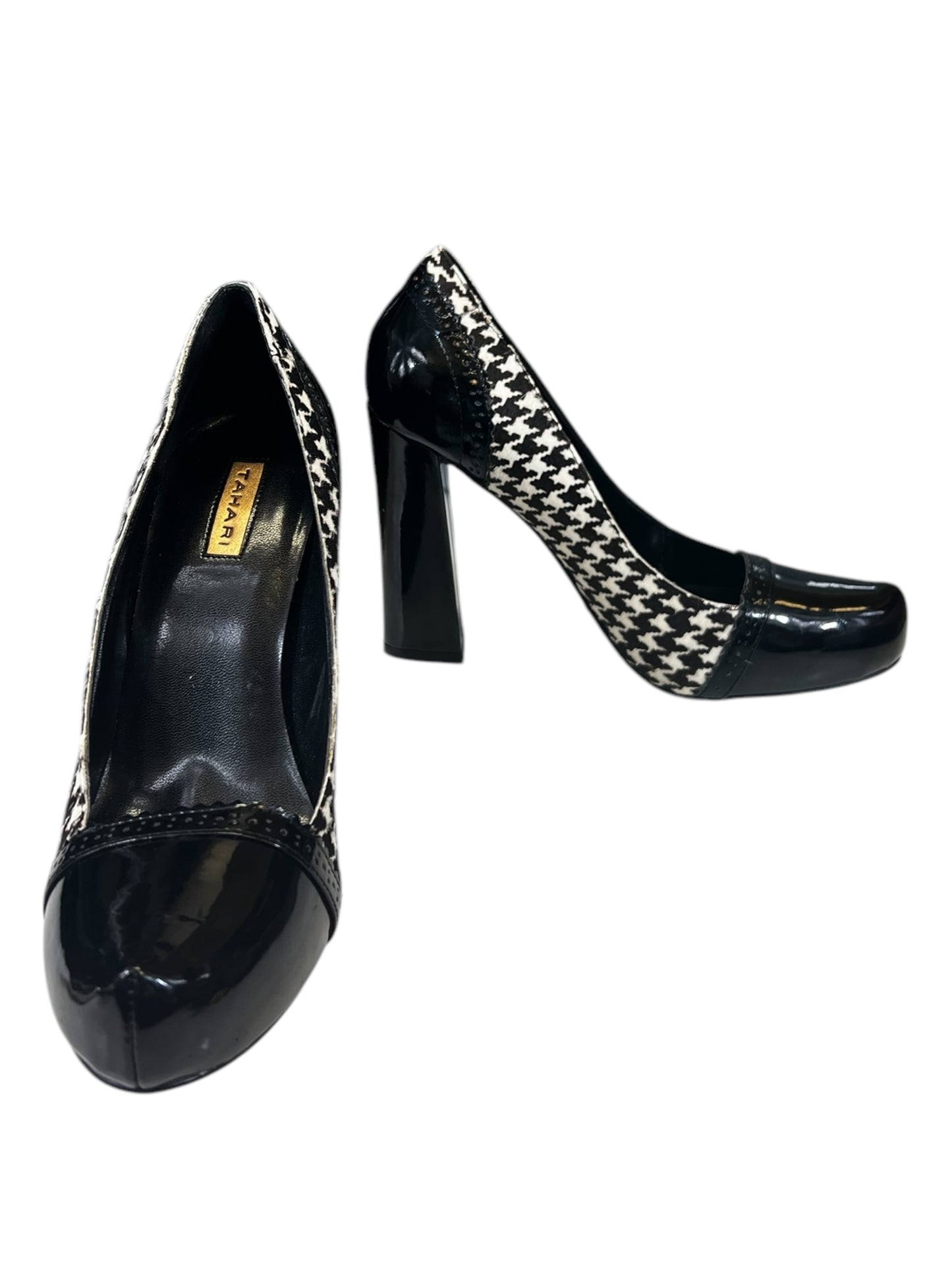 Shoes Heels Block By T Tahari In Black & White, Size: 7