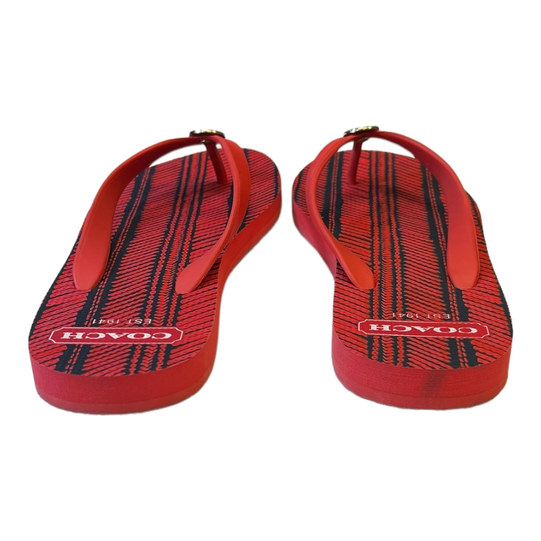 Sandals Flip Flops By Coach  Size: 9.5