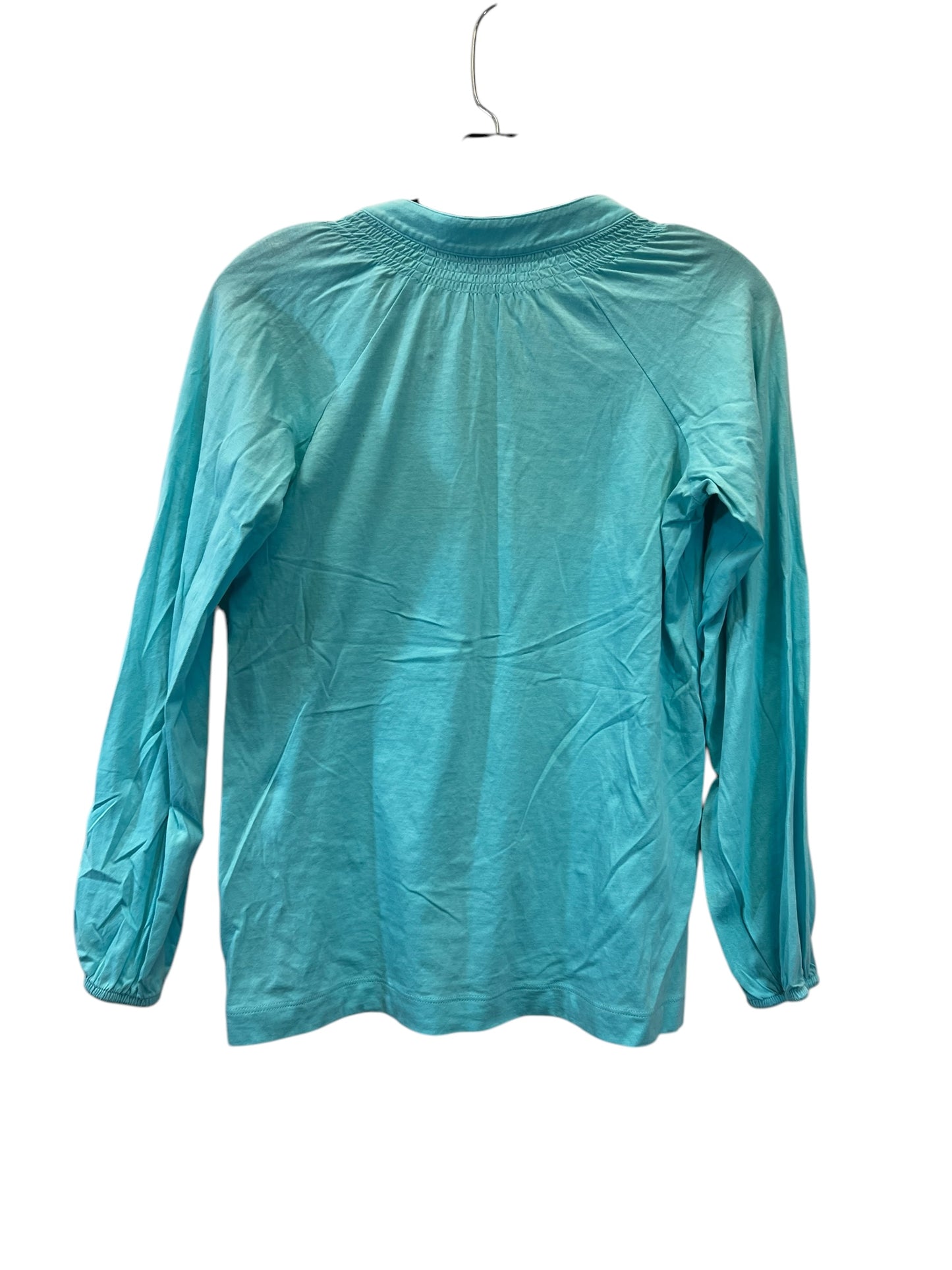 Top Long Sleeve By Lilly Pulitzer In Aqua, Size: Xs