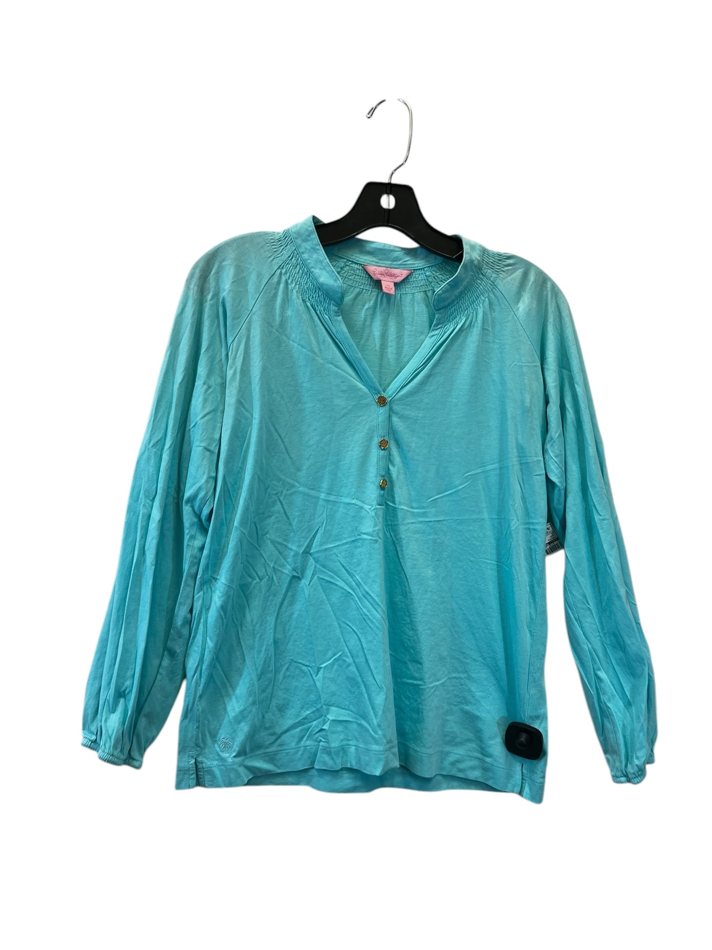 Top Long Sleeve By Lilly Pulitzer In Aqua, Size: Xs