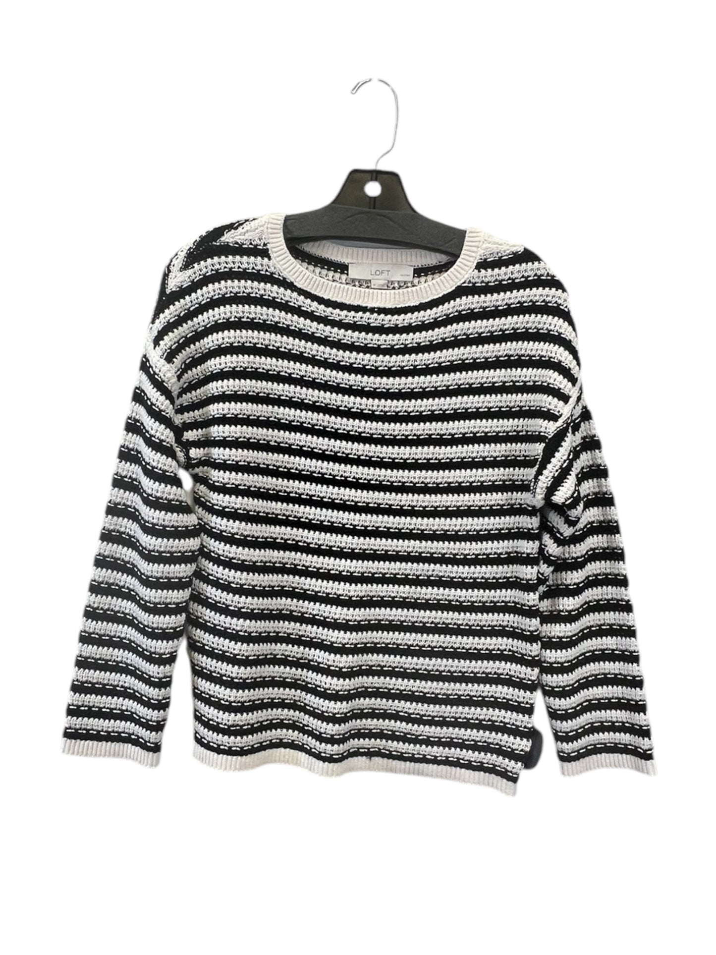 SWEATER LOFT in BLACK & WHITE, Size: PETITE   S