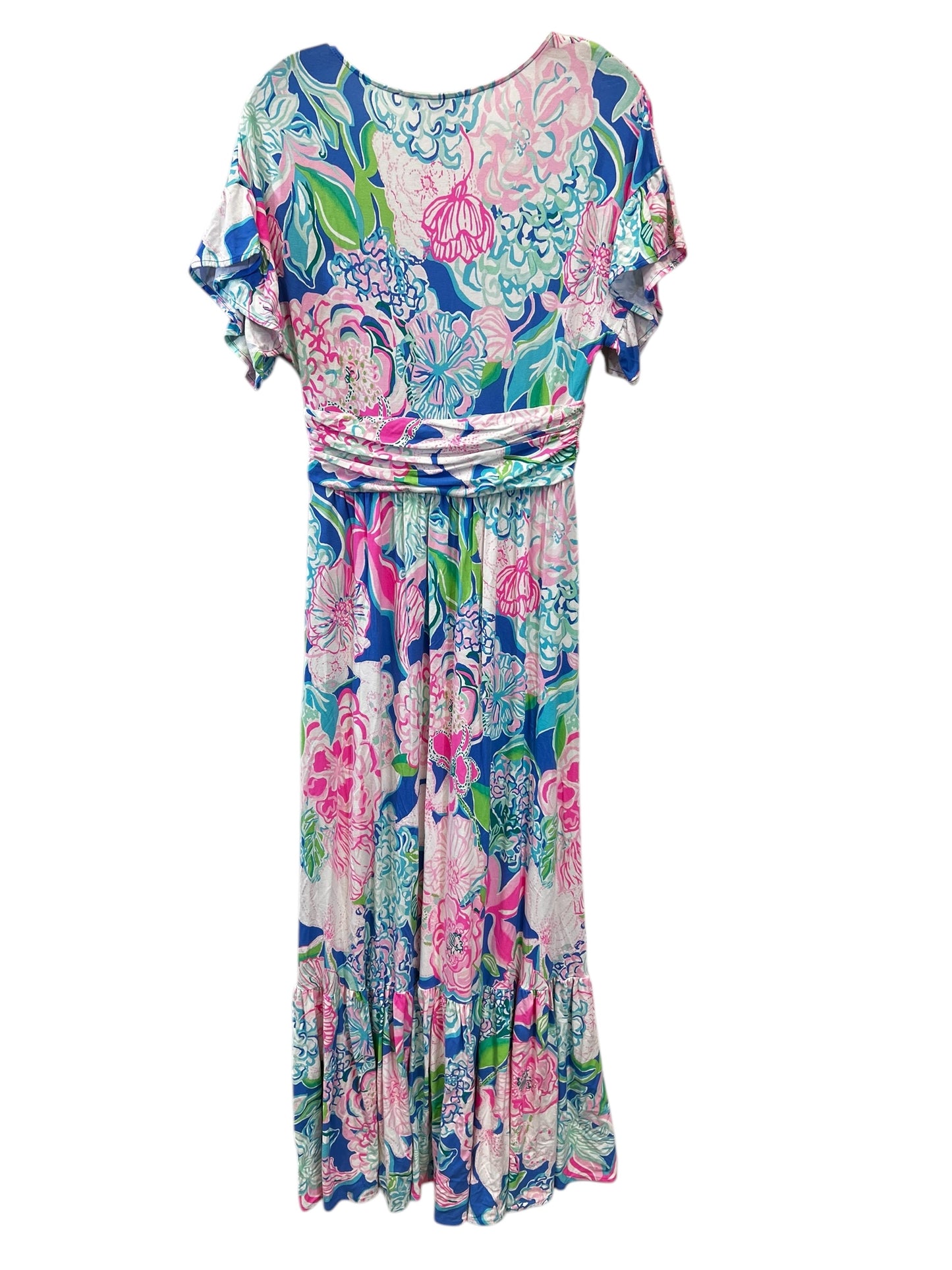 Dress Casual Maxi By Lilly Pulitzer In Blue & Pink, Size: S