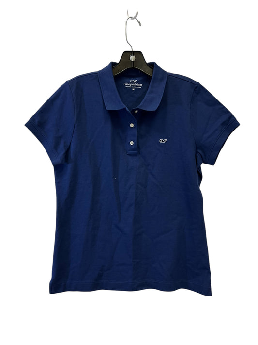 Top Short Sleeve By Vineyard Vines In Blue, Size: M