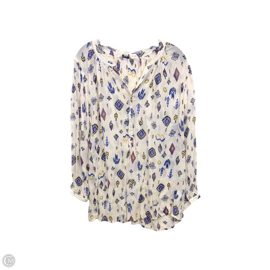 Top Long Sleeve By Lucky Brand In Multi-colored, Size: Xl