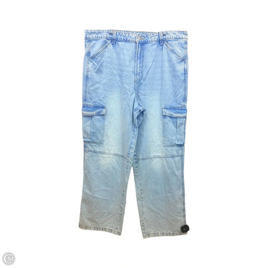 Jeans Wide Leg By Divided In Blue, Size: 16