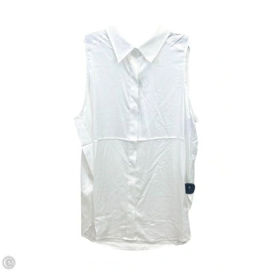 Top Sleeveless By Acoa In White, Size: Xl