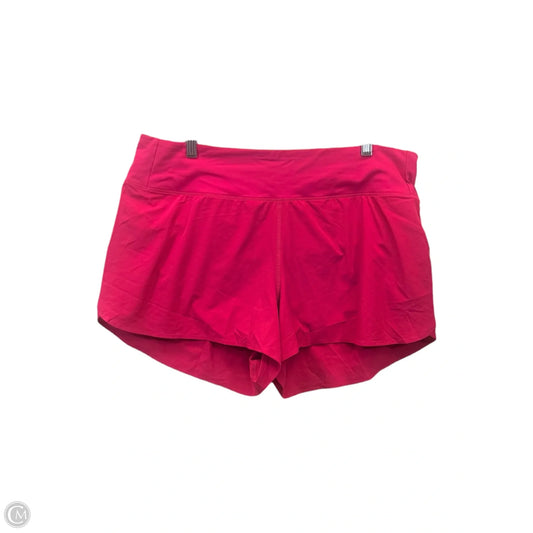 Athletic Skort By Lululemon In Pink, Size: Xl