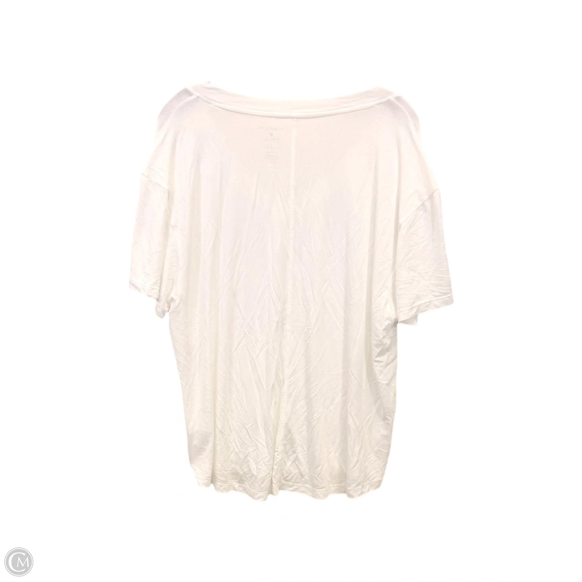 Top Short Sleeve Basic By American Eagle In White, Size: Xl