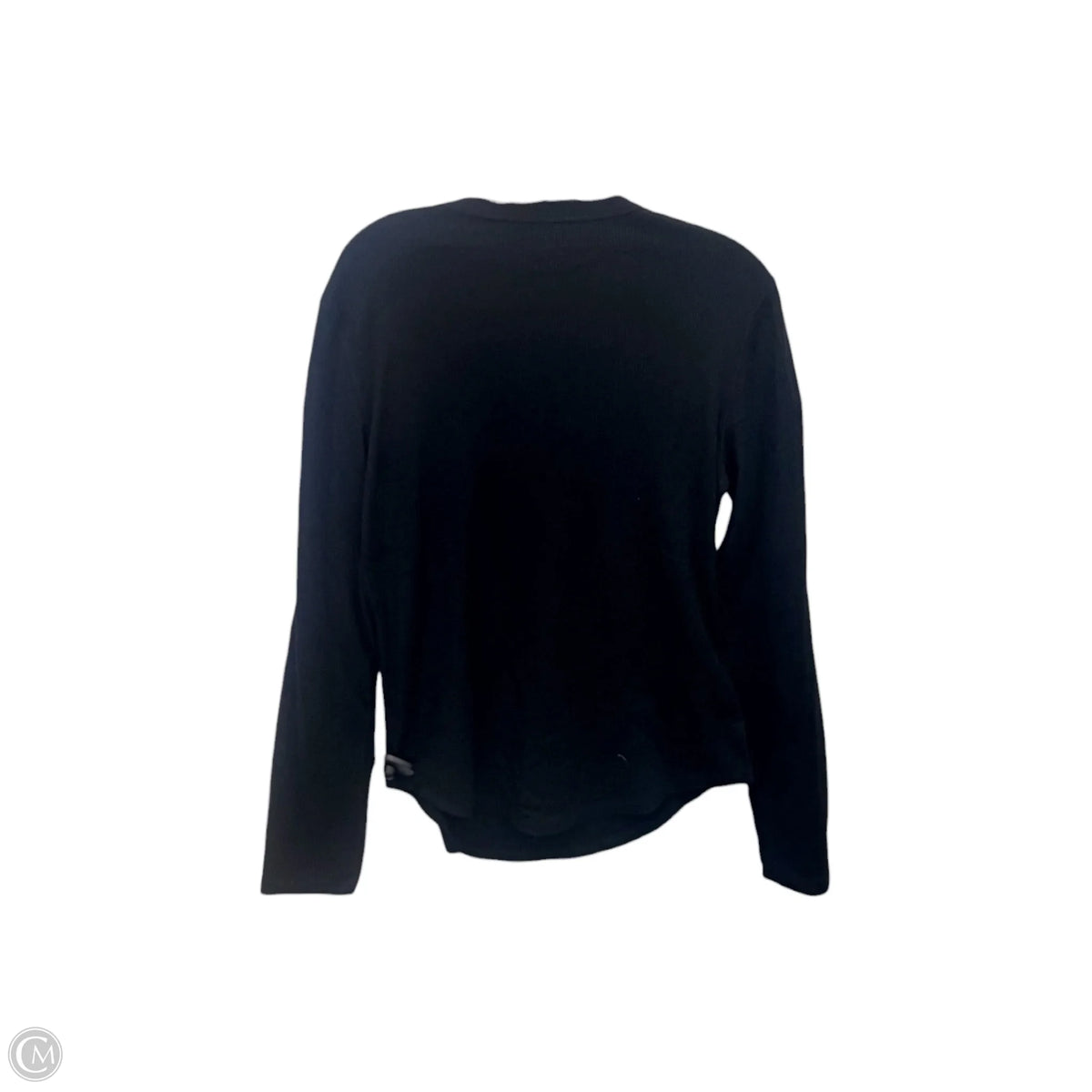 Top Long Sleeve Basic By Gap In Black, Size: L
